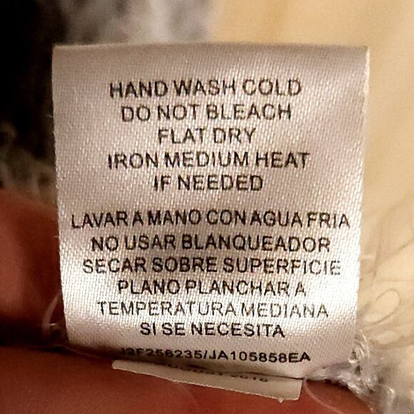 Joseph A Womens Grey Turtleneck Eyelash Sweater XL - Picture 6 of 6